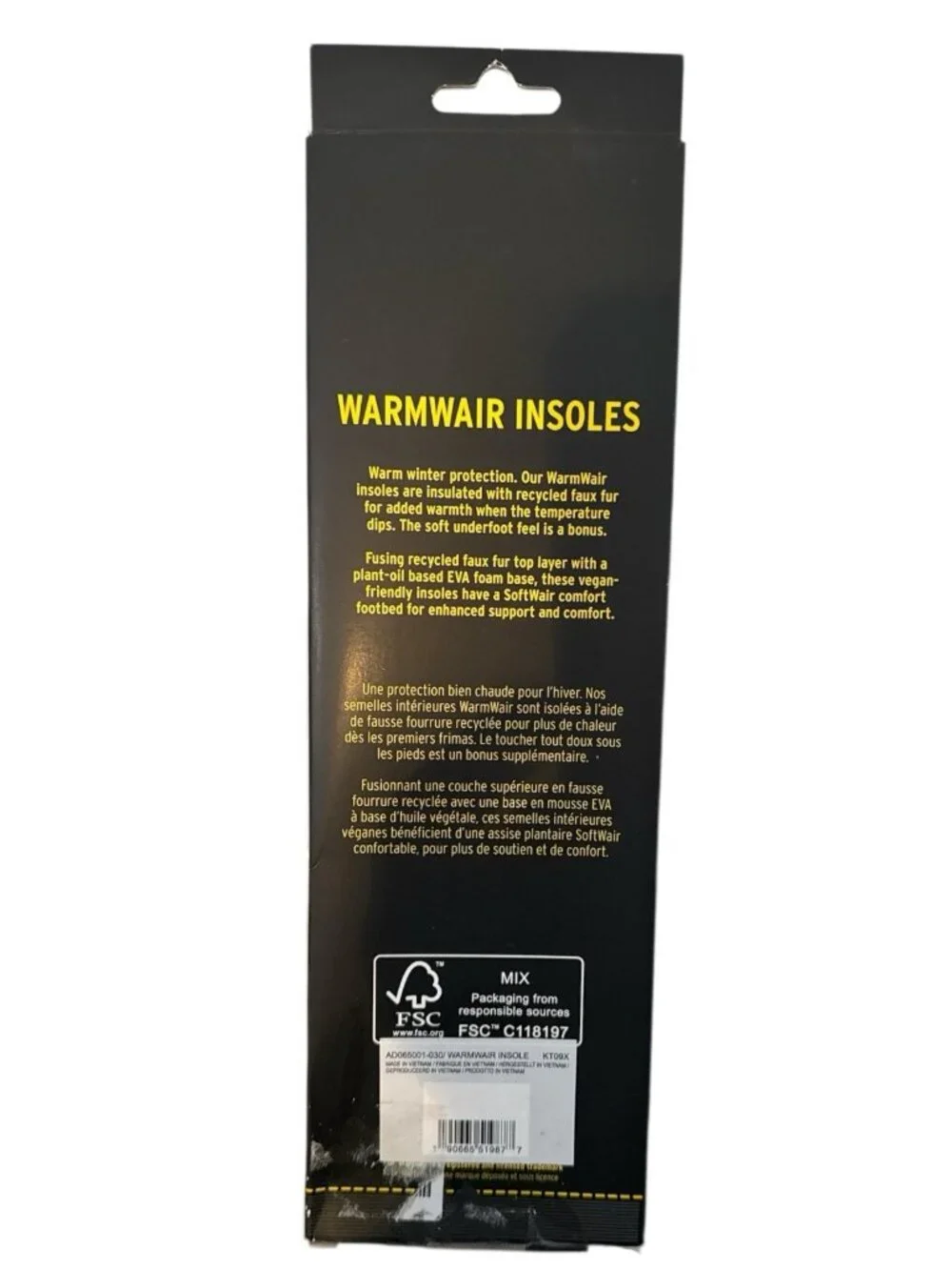 Dr Martens Women Warm Air Faux Fur Insoles Black Size 4 new